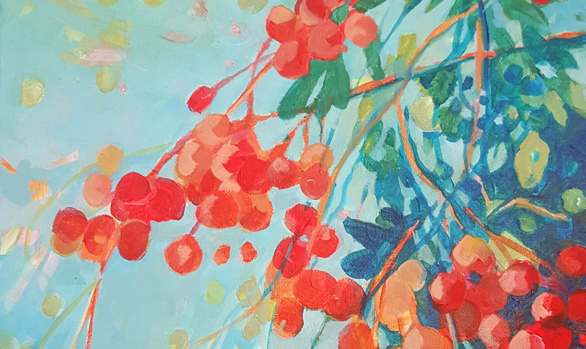 Painting of Summerville SC Milkweed Flower