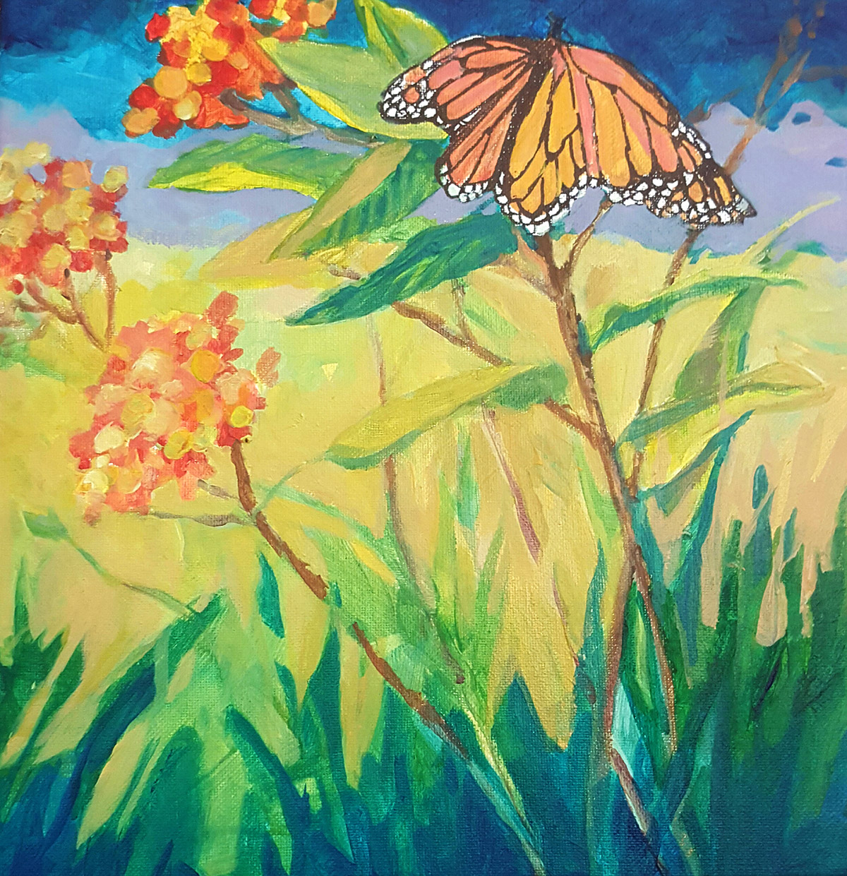 Milkweed Painting